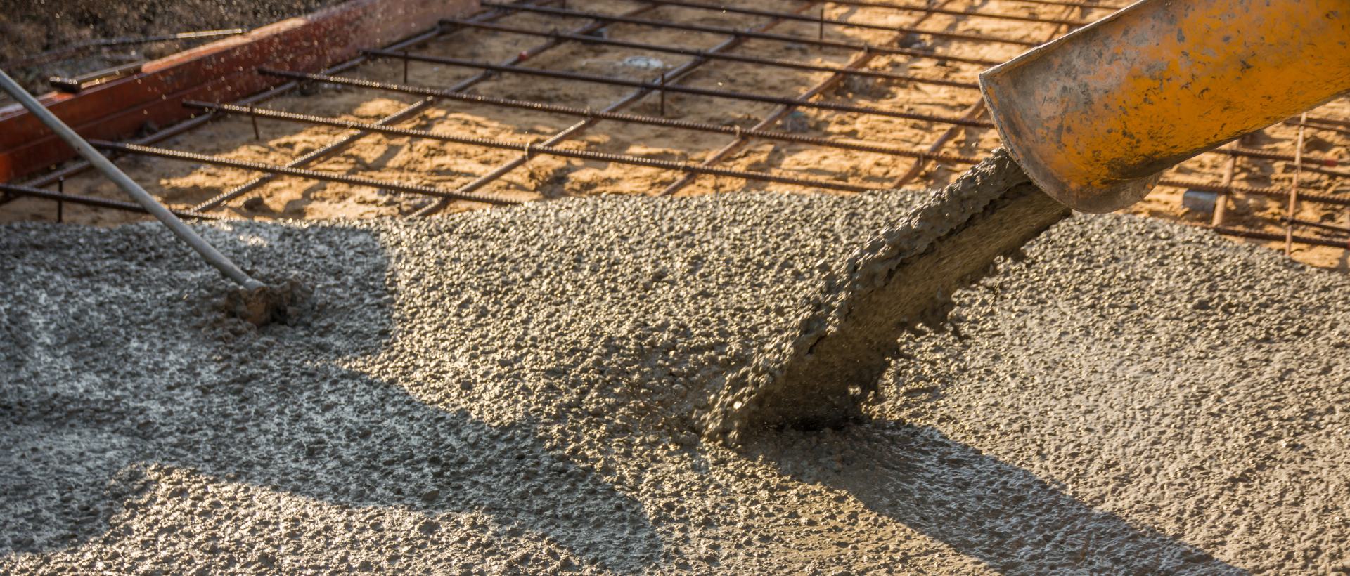 Concrete being poured